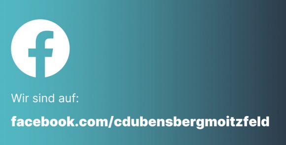 facebook.com/cdubensbergmoitzfeld facebook.com/cdubensbergmoitzfeld