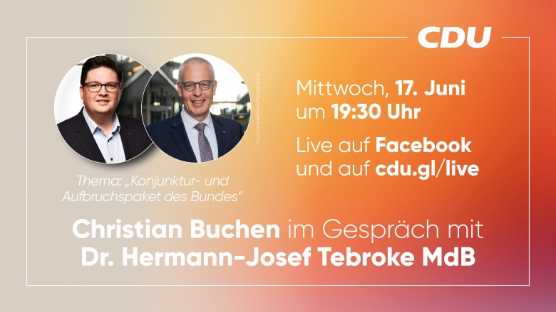 Christian Buchen im Gespräch: Live mit Dr. Hermann-Josef Tebroke MdB