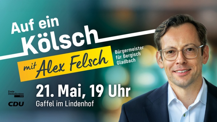 Auf ein Kölsch mit Alex Felsch am 21. Mai