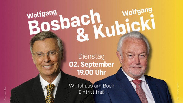 Talk mit Wolfgang Bosbach & Wolfgang Kubicki