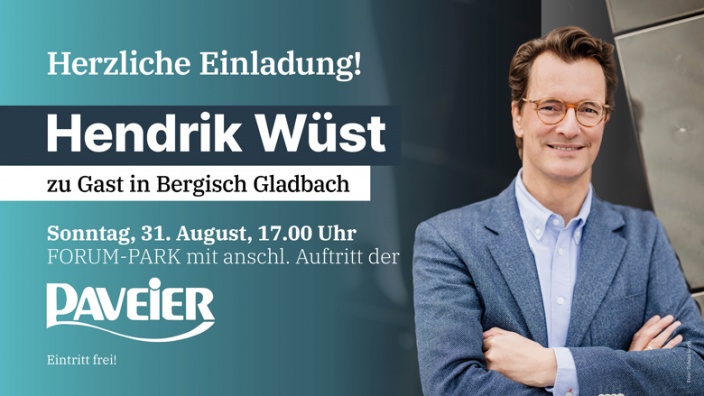 Hendrik Wüst in Bergisch Gladbach