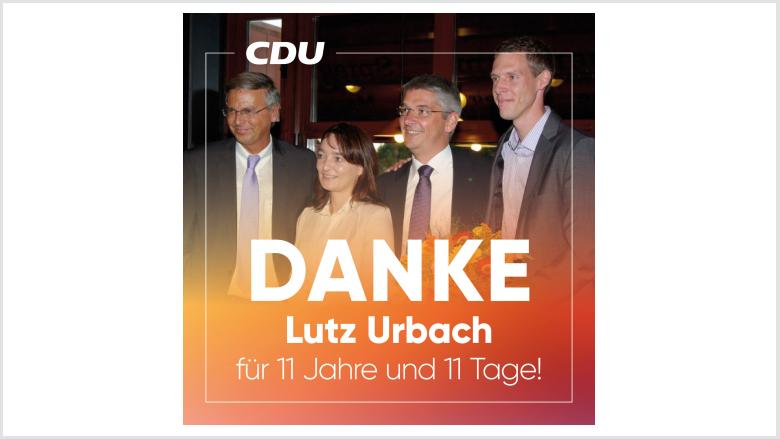 Danke, Lutz Urbach!